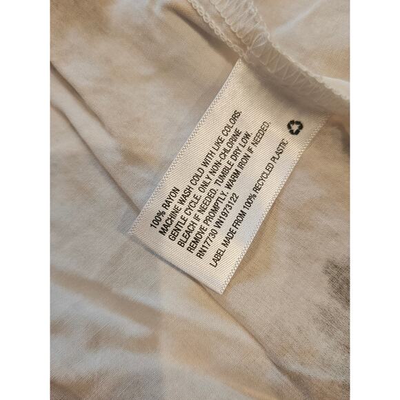 Ava & viv rayon maxi dress 0x xl plus tiedye boho tie waist coastal beach - Picture 7 of 7